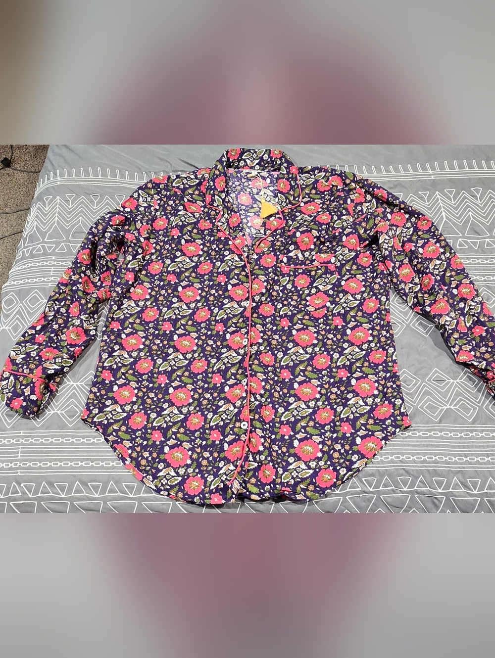 Anthropologie Mille Floral Iris Top Size Small